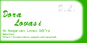 dora lovasi business card